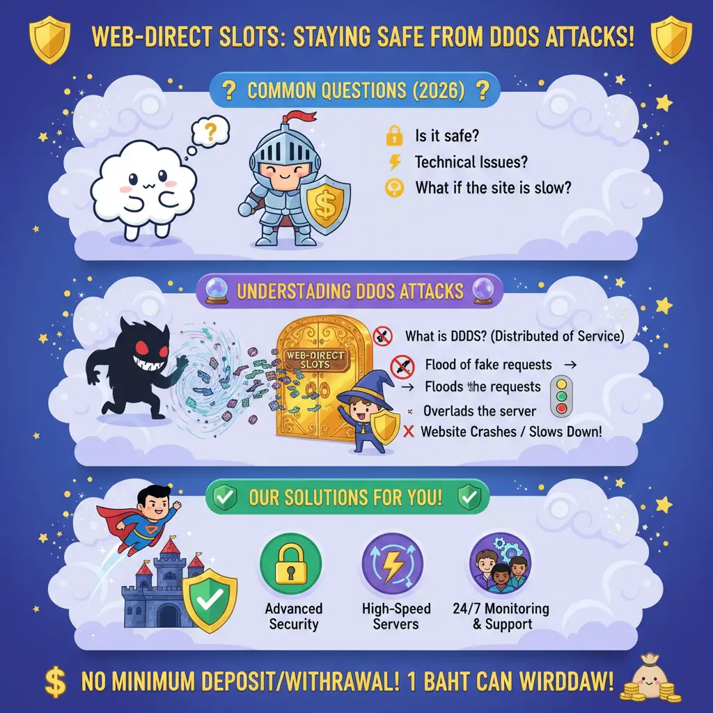 เว็บตรง สล็อต ฝากถอน ไม่มี ขั้นต่ำ 1 บาท ก็ ถอนได้ - DDoS Attack